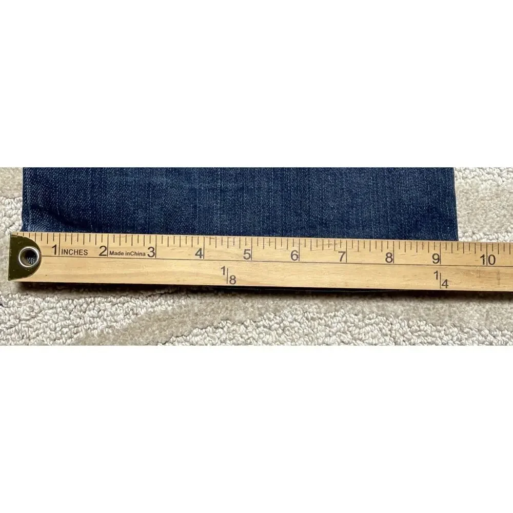 Michael Kors Y2K Studded Flap Pocket Denim Blue Jeans Bootcut Women’s 10 Stretch